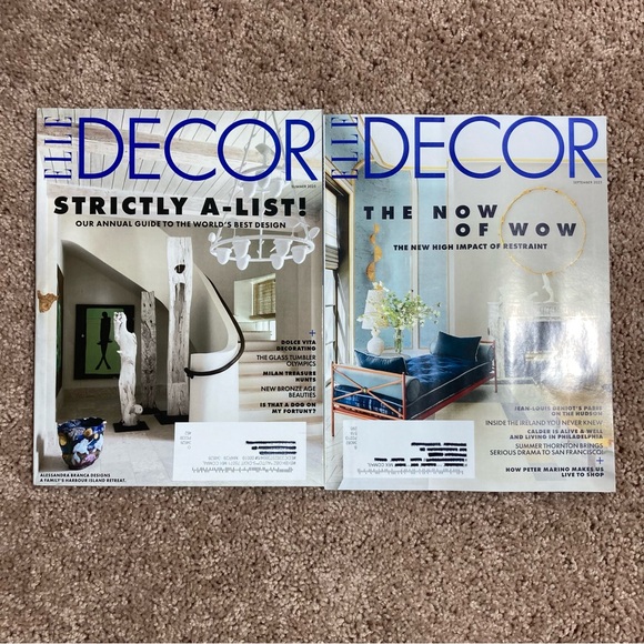 ELLE DECOR MAGAZINE Lot Of 2 Summer, Sept 2025 Issues For Collectors - Picture 1 of 8